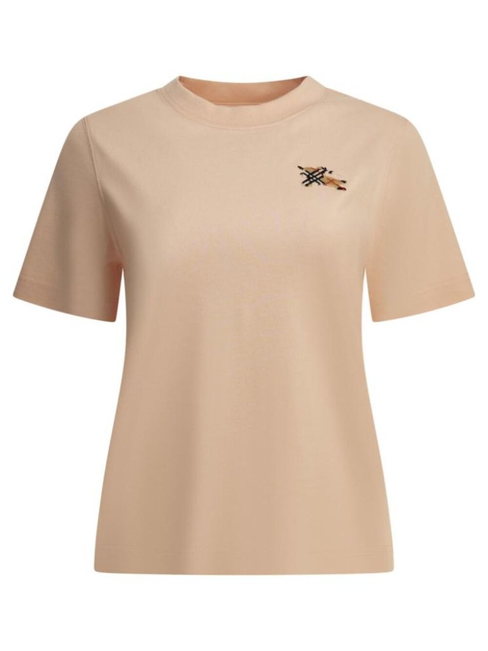 Burberry Knight Check Crew-Neck T-Shirt Tag Size M Women